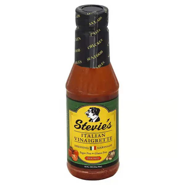16 oz bottle of Stevie's Italian Dressing & Marinade